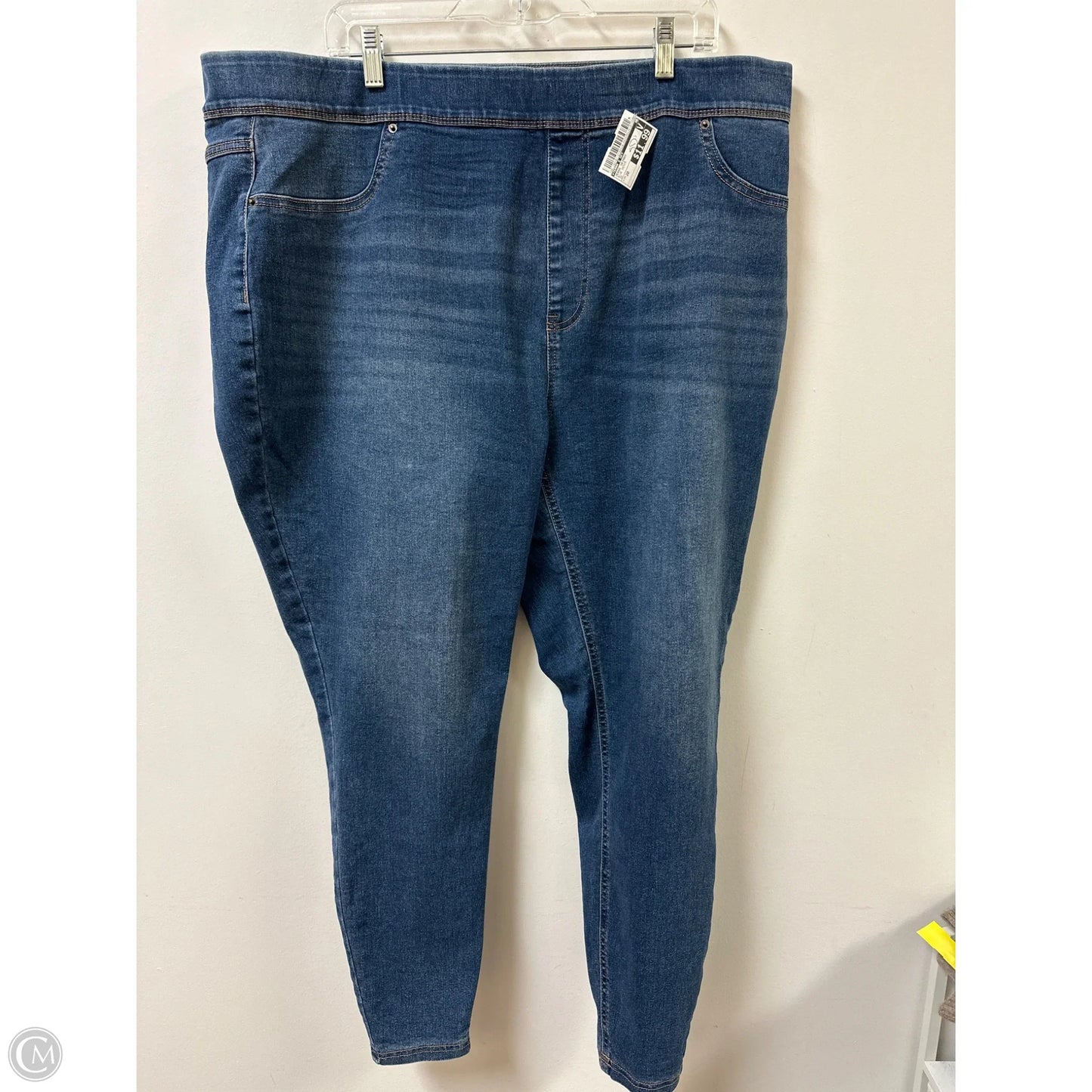 Jeans Skinny By Terra & Sky In Blue Denim, Size: 20