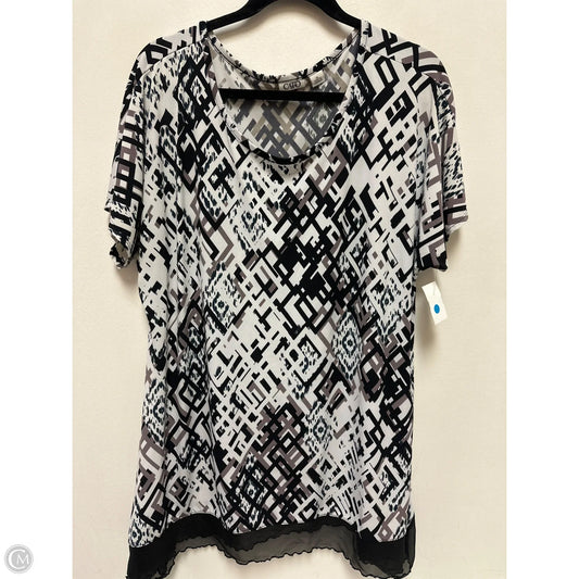 Top Short Sleeve By Cato In Brown, Size: Xl