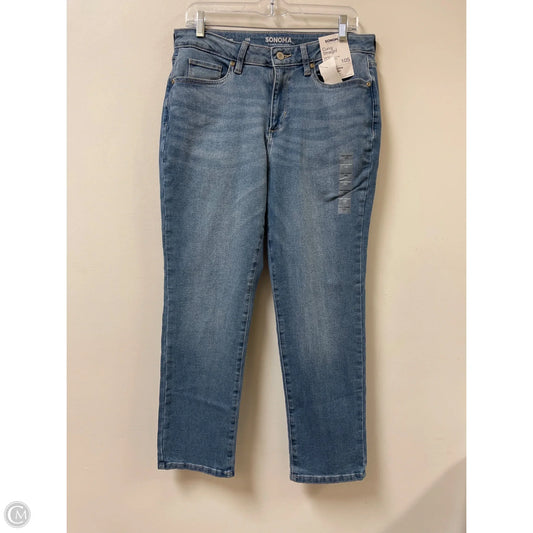 Jeans Straight By Sonoma In Blue Denim, Size: 10p