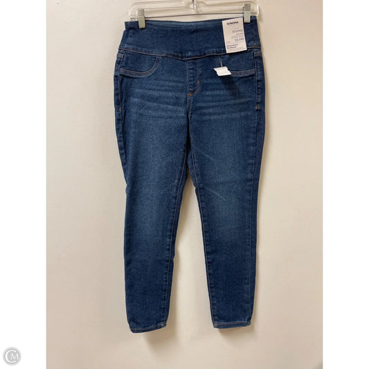 Jeans Skinny By Sonoma In Blue Denim, Size: 10p