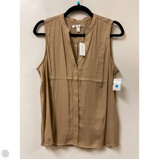 Top Sleeveless By Banana Republic In Tan, Size: M
