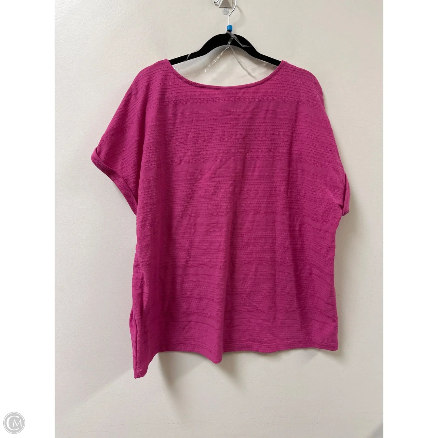 Top Short Sleeve By St Johns Bay In Pink, Size: 2x