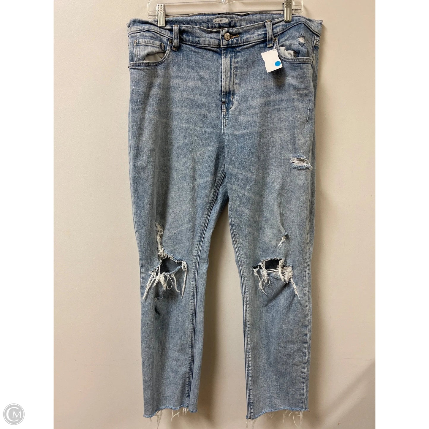 Jeans Skinny By Old Navy In Blue Denim, Size: 14