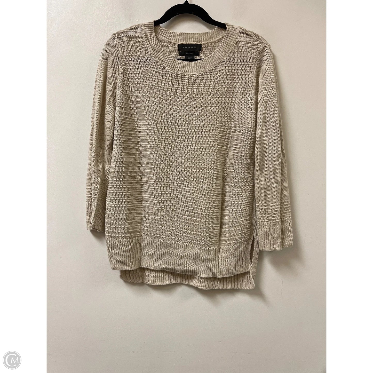 Sweater By Tahari In Cream, Size: M