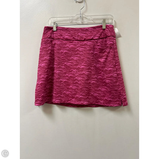 Athletic Skort By Adidas In Pink, Size: M