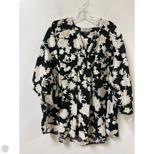 Blouse Long Sleeve By Torrid In Black, Size: 4x