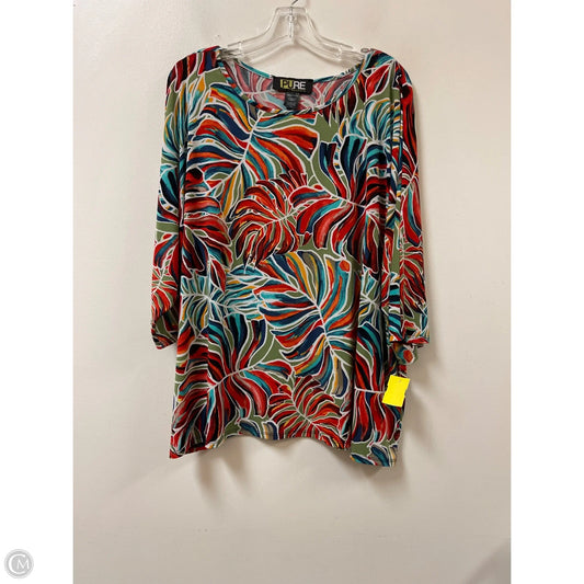 Top Long Sleeve By Clothes Mentor In Multi-colored, Size: 2x