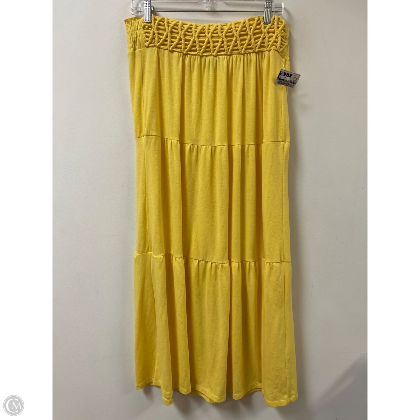 Skirt Maxi By Clothes Mentor In Yellow, Size: 12