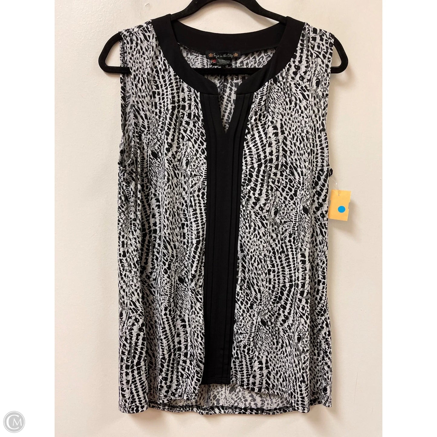Top Sleeveless By Suzie In The City In Grey, Size: Xl