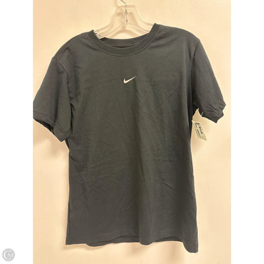 Athletic Top Short Sleeve By Nike In Black, Size: Xs