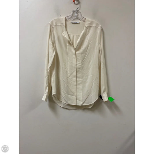 Blouse Long Sleeve By Cma In Cream, Size: S