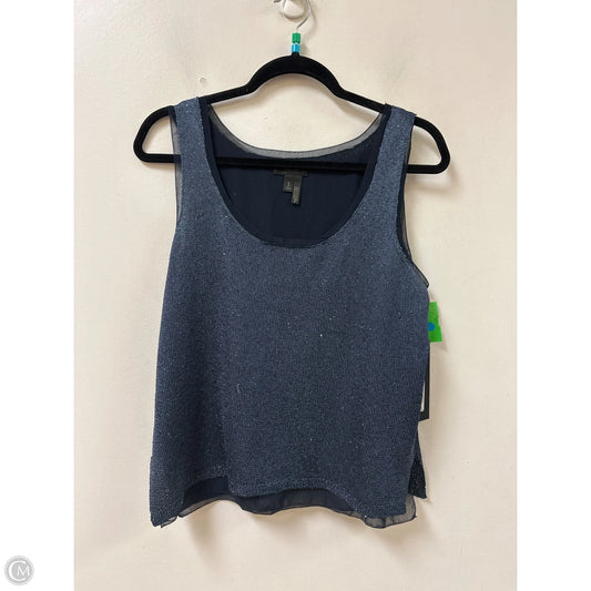 Top Sleeveless By Donna Karan In Navy, Size: S