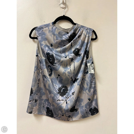 Top Sleeveless By Donna Karan In Floral Print, Size: S