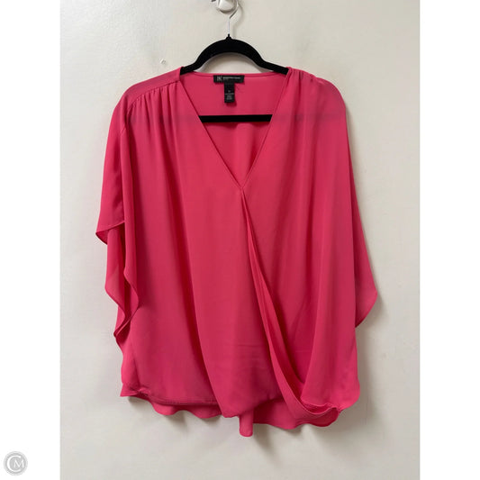 Top Short Sleeve By Inc In Pink, Size: 1x