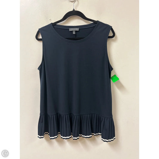 Top Sleeveless By Limited In Navy, Size: L