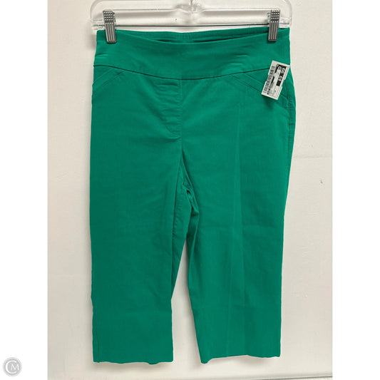 Pants Cropped By Kim Rogers In Green, Size: 10