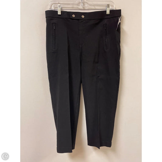 Capris By Zac And Rachel In Black, Size: 12