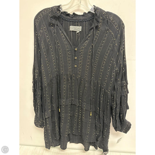 Dress Casual Midi By Anthropologie In Black, Size: Mp