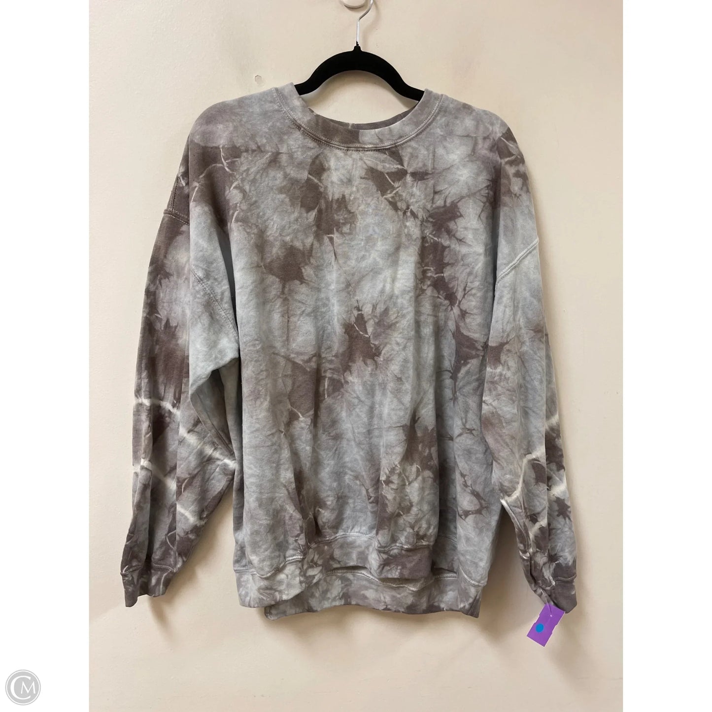 Sweater By Clothes Mentor In Grey, Size: L