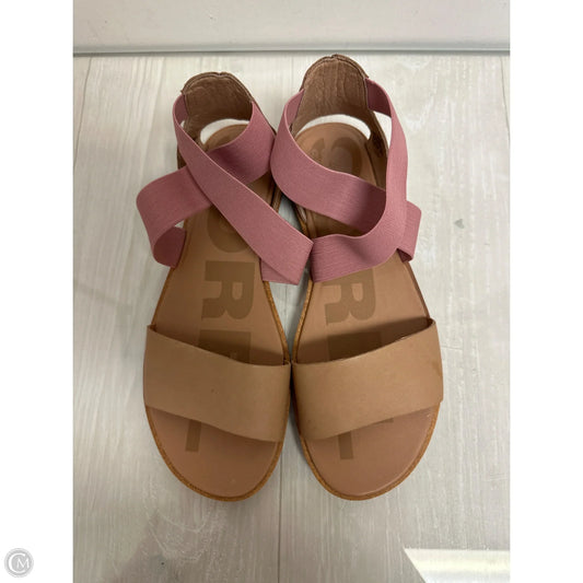 Sandals Flats By Sorel In Pink, Size: 8