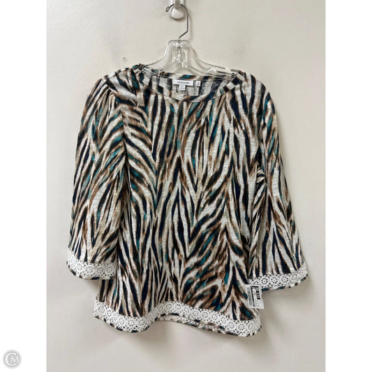 Top Long Sleeve By Chicos In Animal Print, Size: S