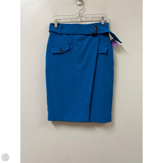 Skirt Midi By Ann Taylor In Blue, Size: 4p