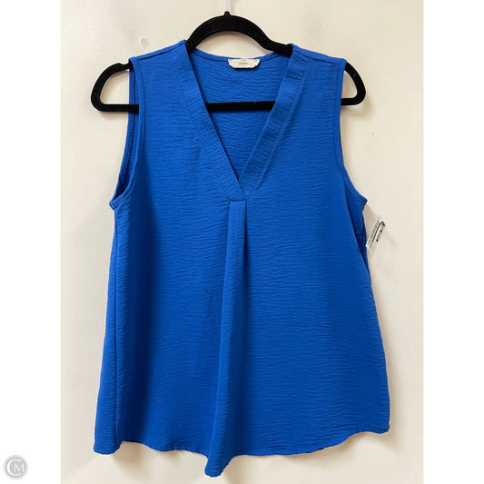 Top Sleeveless By Entro In Blue, Size: S