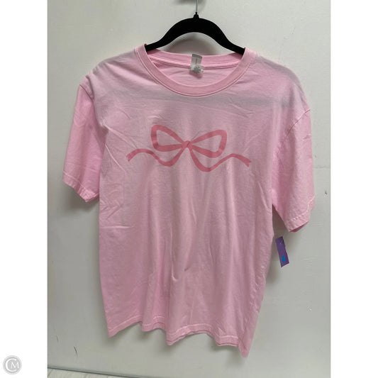 Top Short Sleeve Basic By Clothes Mentor In Pink, Size: M