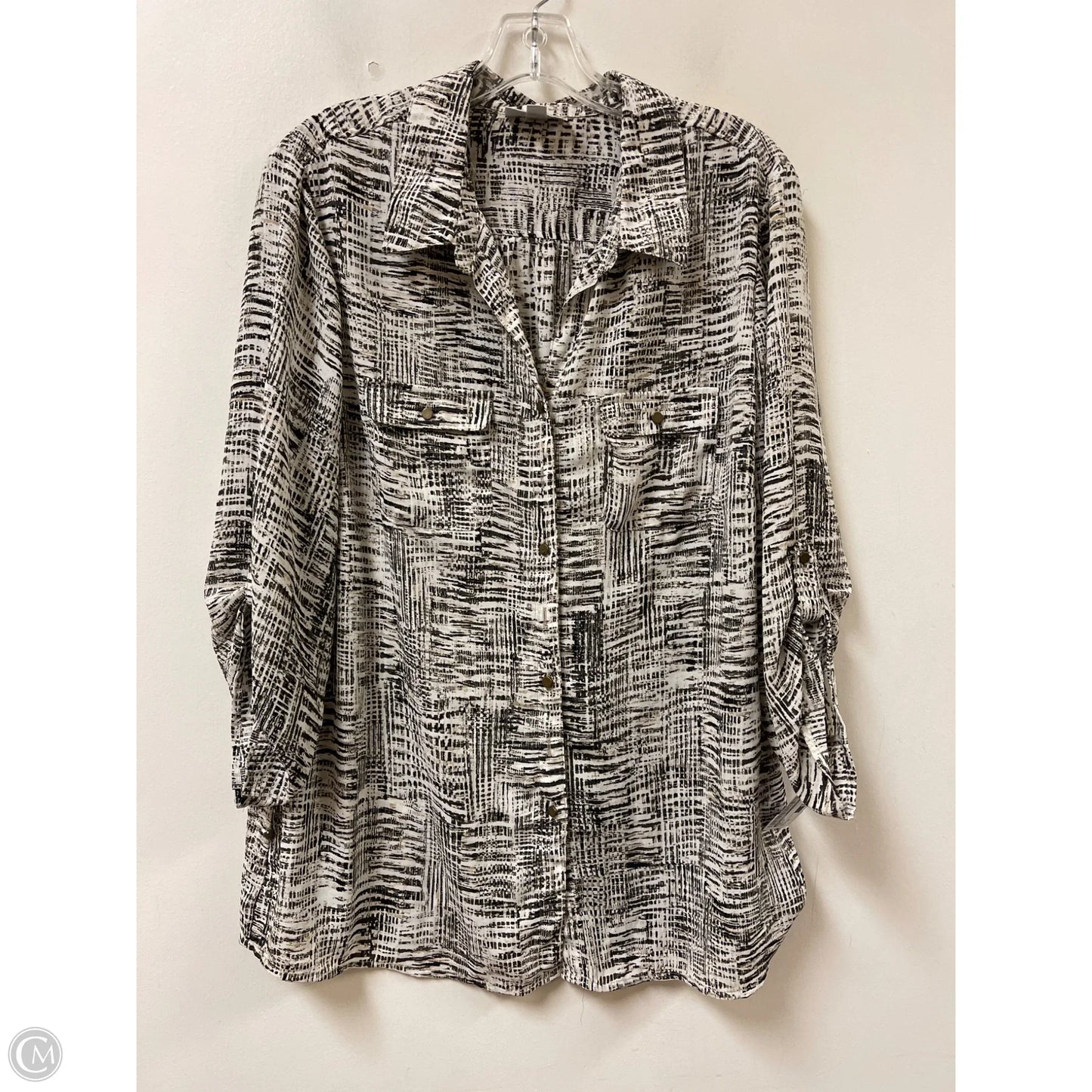 Top Long Sleeve By Dressbarn In Green, Size: Xl