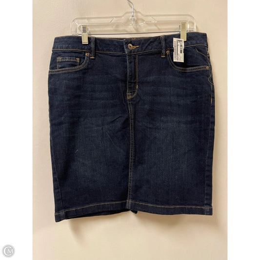 Skirt Midi By Sonoma In Blue Denim, Size: 12