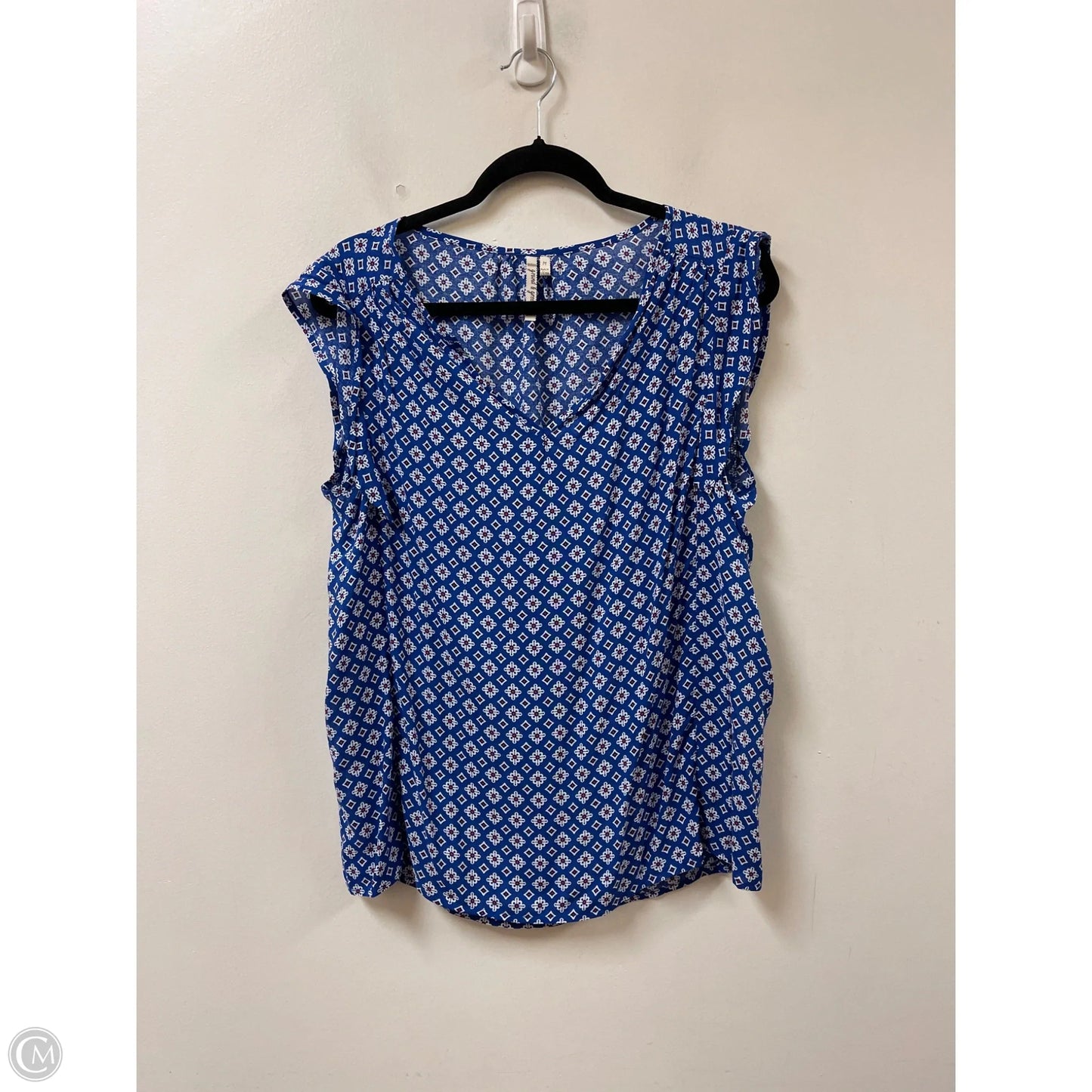 Top Sleeveless By Grand And Greene In Blue, Size: M