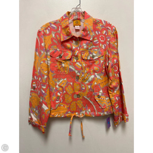 Jacket Denim By Ruby Rd In Multi-colored, Size: S