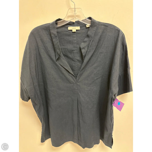 Top Short Sleeve By Vince In Navy, Size: S