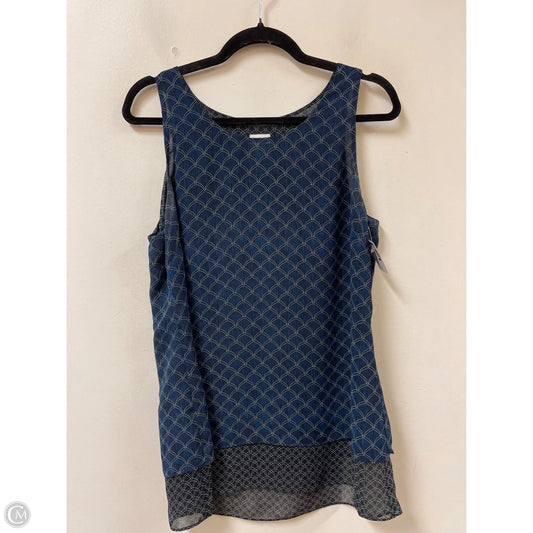 Blouse Sleeveless By Cabi In Navy, Size: M