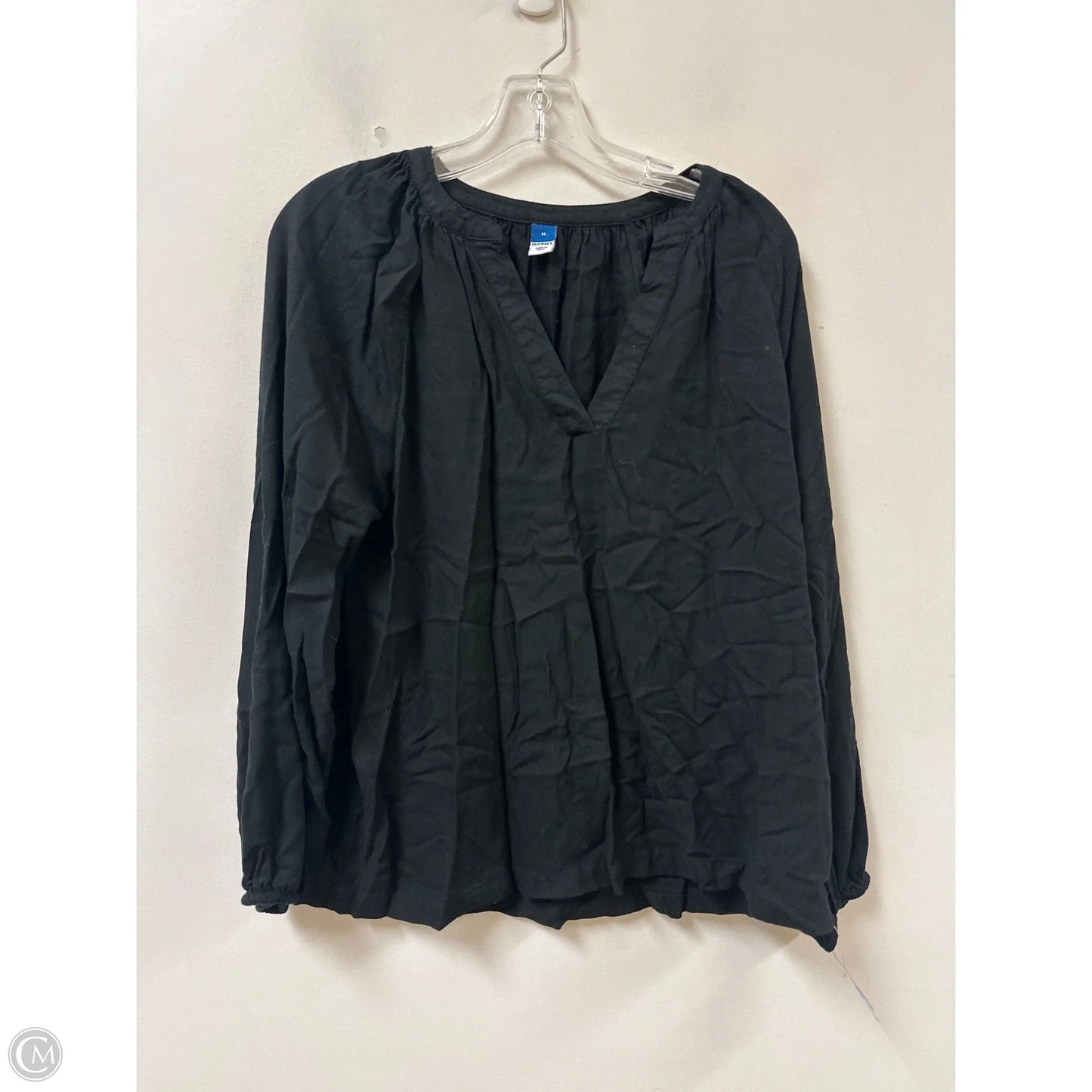 Top Long Sleeve By Old Navy In Black, Size: M