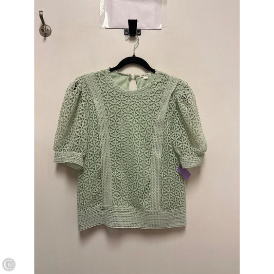 Top Short Sleeve By Ultra Pink In Green, Size: M