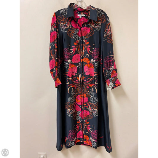 Dress Casual Maxi By Chicos In Navy, Size: L