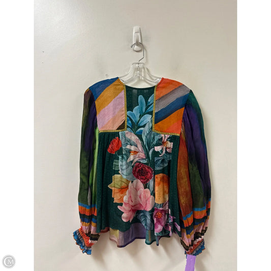 Top Long Sleeve By Blank London In Floral Print, Size: Xs