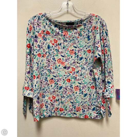 Top Long Sleeve By Limited In Floral Print, Size: Mp