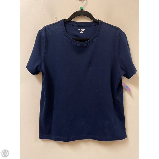 Top Short Sleeve Basic By Kim Rogers In Navy, Size: Mp