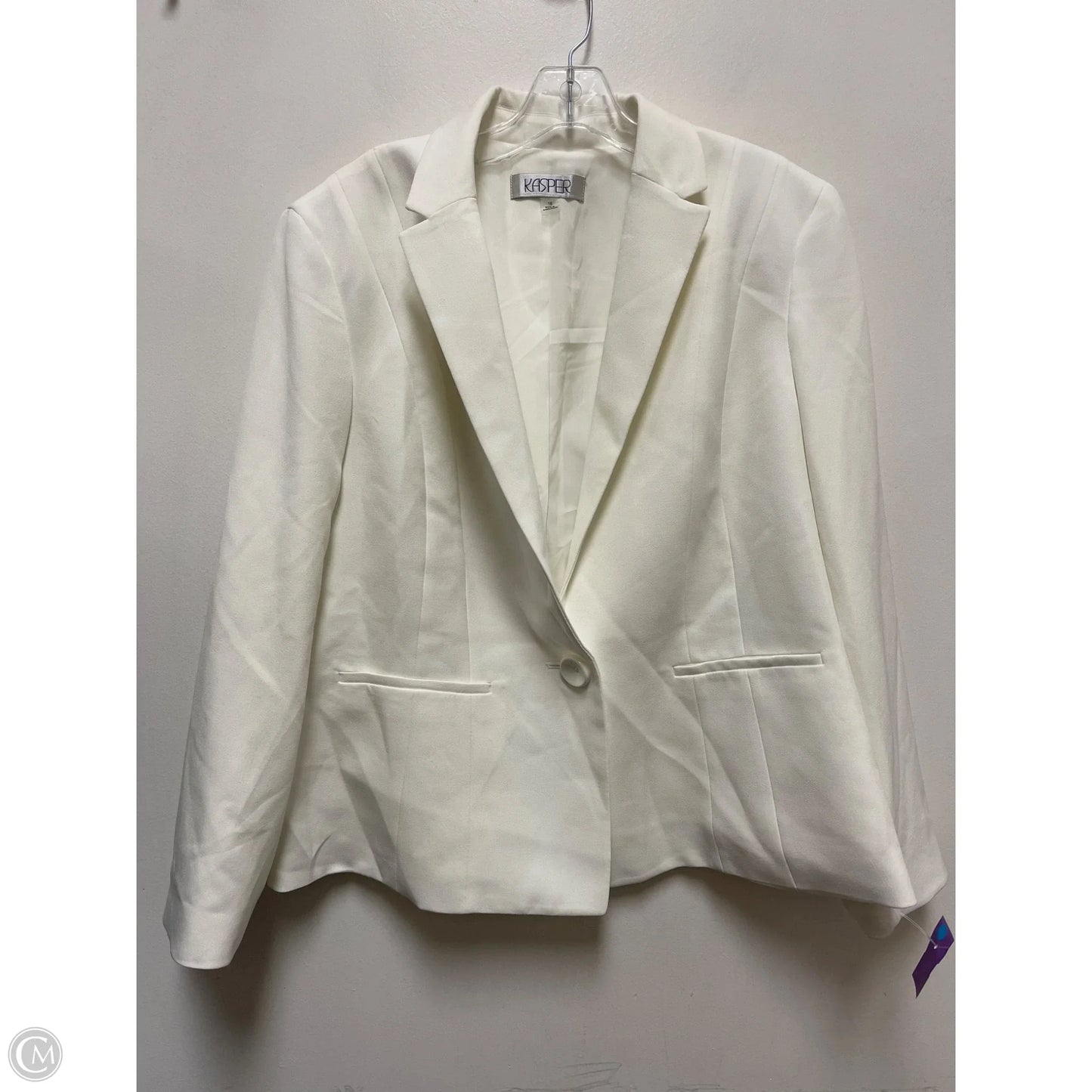 Blazer By Kasper In White, Size: 2x