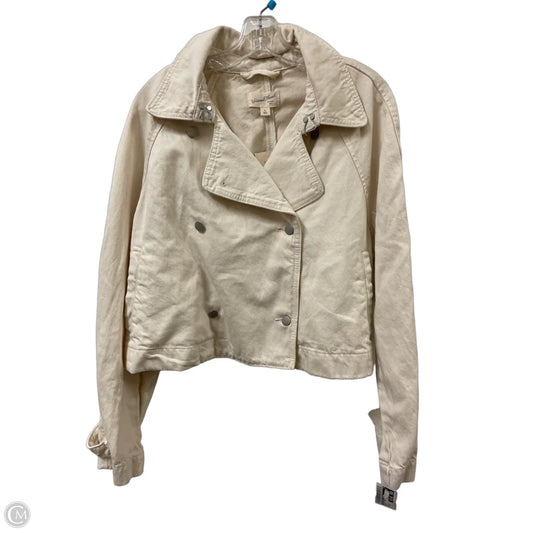 Jacket Denim By Universal Thread In Cream, Size: Xl