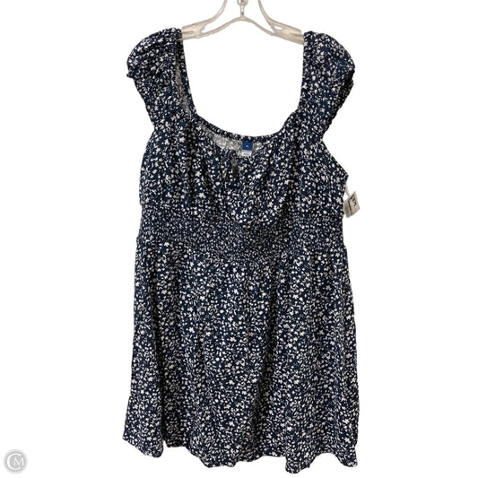 Dress Casual Short By Old Navy In Blue, Size: Xl