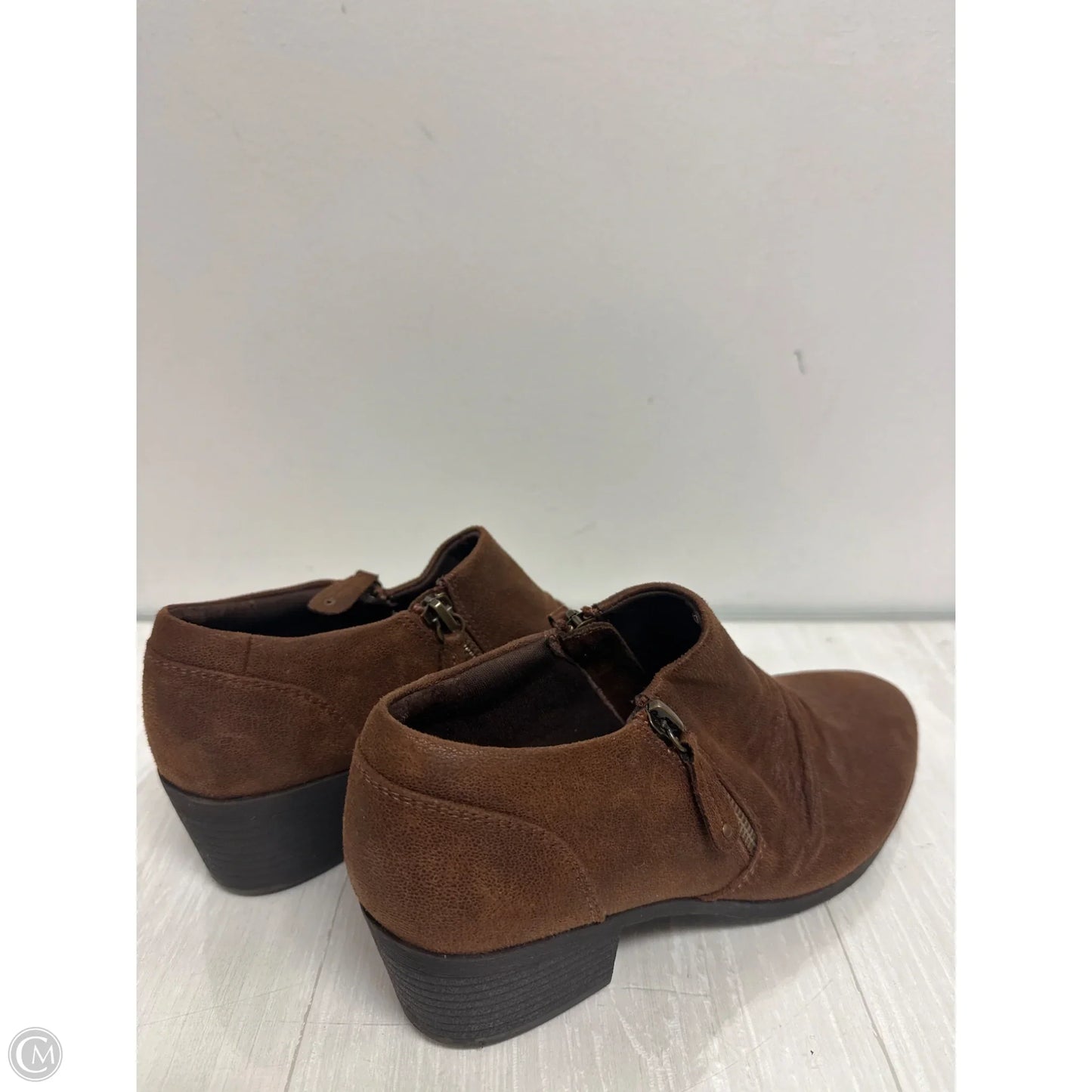 Boots Ankle Heels By Bjorndal In Brown, Size: 6.5