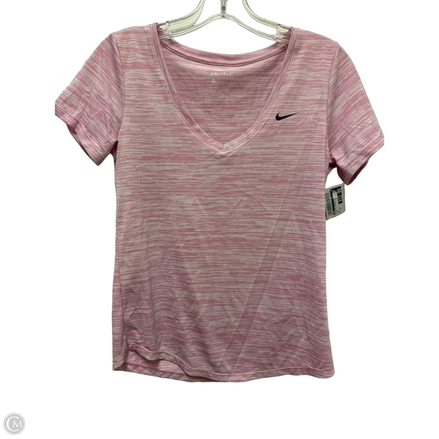 Athletic Top Short Sleeve By Nike In Pink, Size: Xs