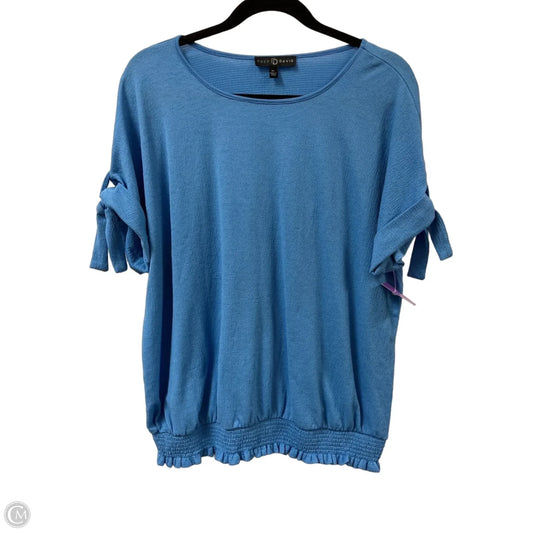 Top Short Sleeve By Fred David In Blue, Size: Xl