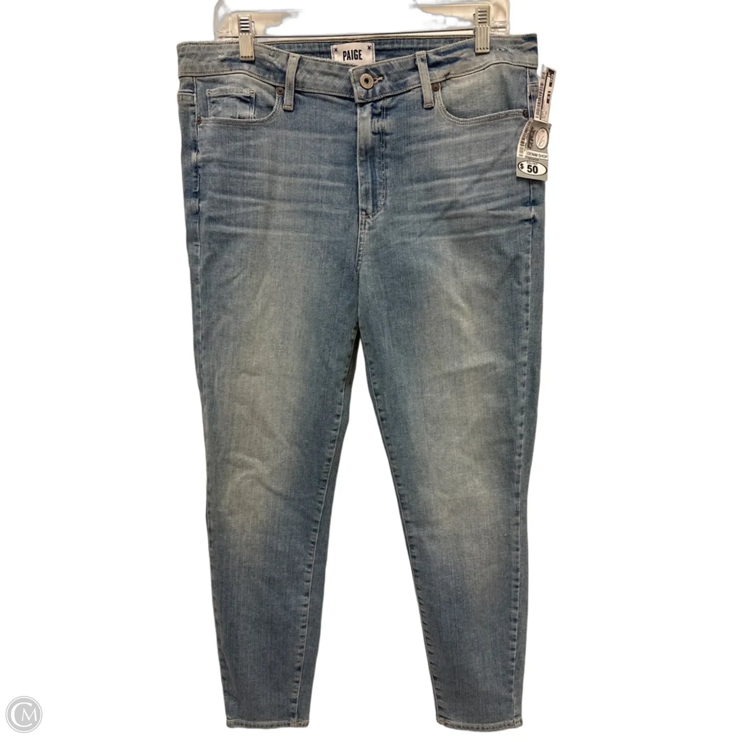 Jeans Skinny By Paige In Blue Denim, Size: 16