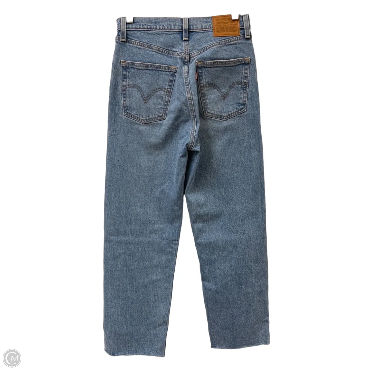 Jeans Wide Leg By Levis In Blue Denim, Size: 2