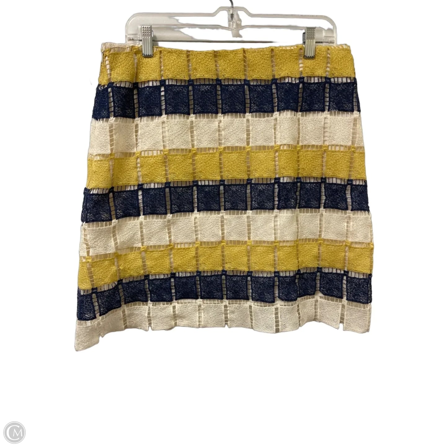 Skirt Mini & Short By Hutch In Blue & Yellow, Size: 12