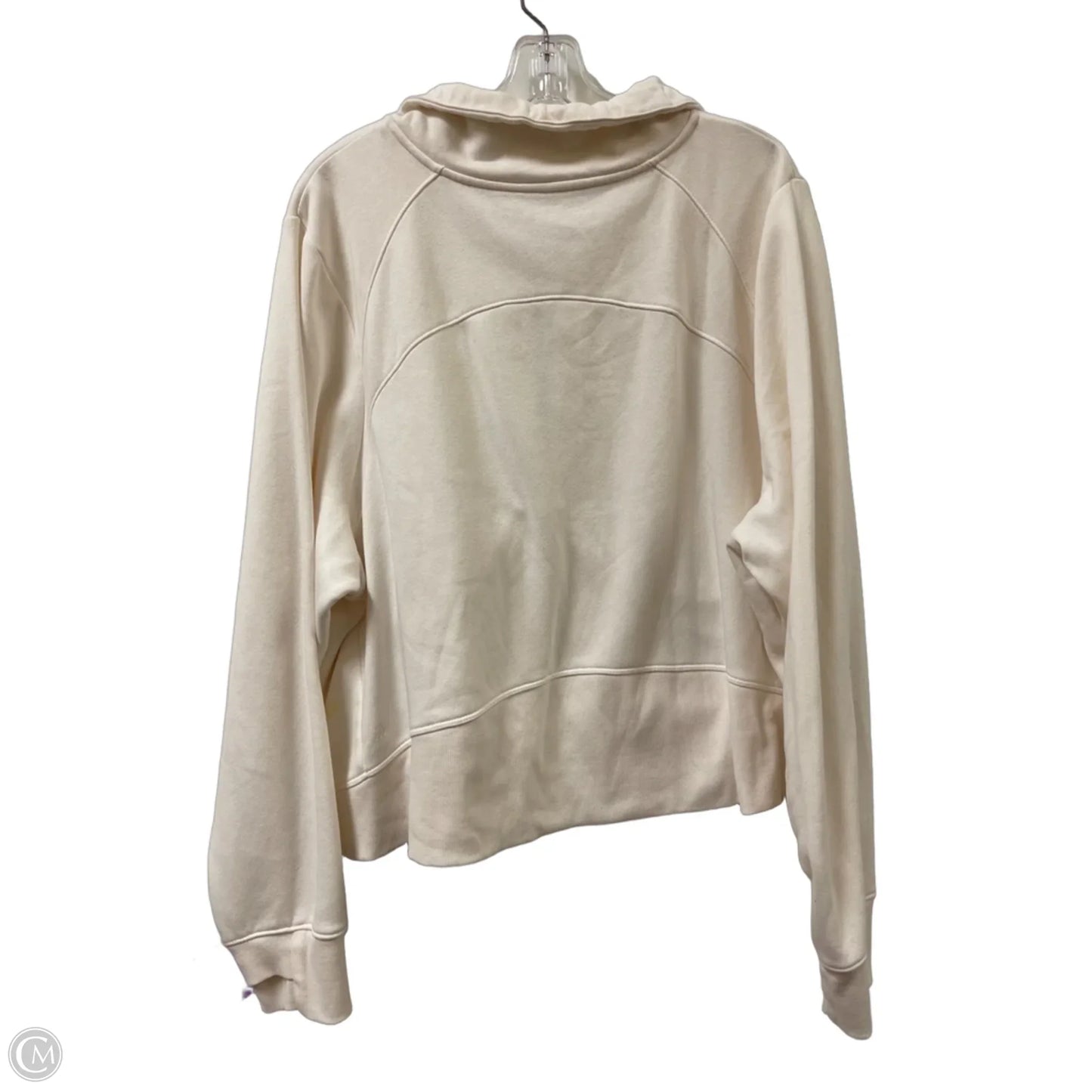 Athletic Sweatshirt Collar By All In Motion In Cream, Size: 2x